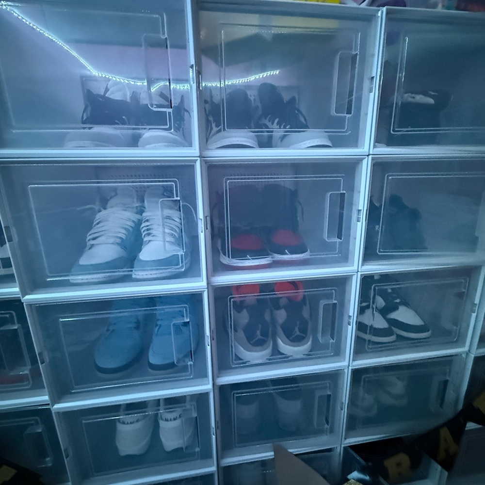 Transparent Shoe Storage Box Set